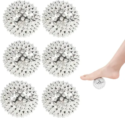 Produktbild von Akupressurmassagebälle Metall, 32 mm, 6 Stück, für Hand- und Fußmassage