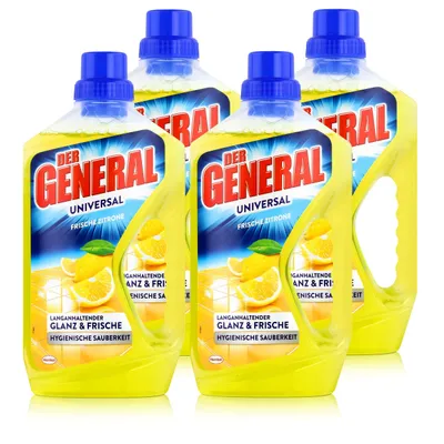 Produktbild von Der General Universal Frische Zitrone 750ml Allzweckreiniger (4er Pack)