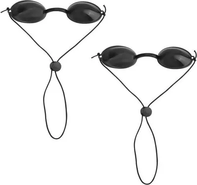 Image de Lunettes de protection pour lumière LED, transparentes, avec bande élastique, réglables, sûres