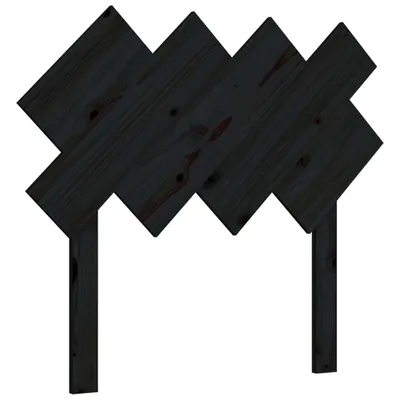 Produktbild von Kopfteil Schwarz 92x3x81 cm Massivholz Kiefer