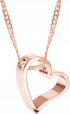 Immagine prodotto di Collana a forma di cuore placcata in oro ARGENTO 925