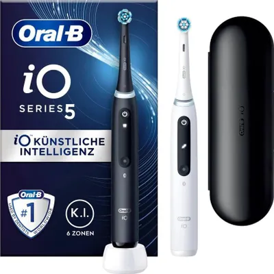 Produktbild von Oral-B iO Series 5 Duo Black / White mit 2.Handstück