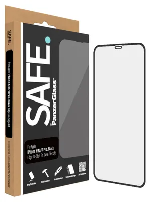 Image de Safe By Panzerglass Verre trempé bord à bord pour Iphone 11 Pro / Xs / X - Avec cadre noir