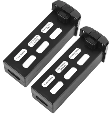Produktbild von 2er-Set Zusatz- & Ersatz-Akku für GPS-Drohne CH10646 - Längere Flugzeit & Kreativität ohne Unterbrechung - Lithium-Polymer 3.500 mAh - Perfekte Passfo