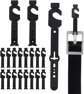 Immagine prodotto di Portacinture in plastica nera con gancio e organizer
