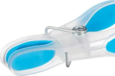 Obrázek produktu pro Kolíčky na prádlo barevné kovové silikonové plastové 8,5 x 4 x 1 cm (12 kusů)