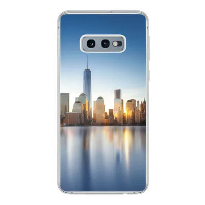 Produktbild von MuchoWow® Handyhülle Schutzhülle Hülle für Samsung Galaxy S10e New York - Skyline - Spiegelung Silikon Softcase Handy Hülle - Handy