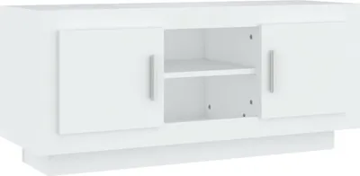 Obrázok produktu pre vidaXL TV skrinka biela 102x35x45 cm Drevo Materiál