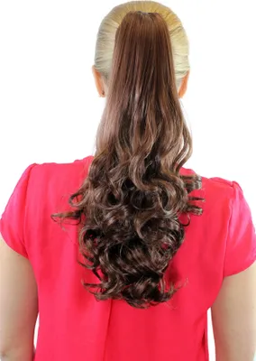 Produktbild von WIG ME UP Haarteil, Kastanie, Braun, Locken, JL-3273-33