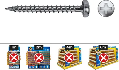 Zdjęcie produktu dla Celo 9310Vloxb - Wkręt do drewna Velox B z pełnym gwintem i łbem stożkowym Pz średnica 3X10 Mm, ocynkowany, 1000 szt