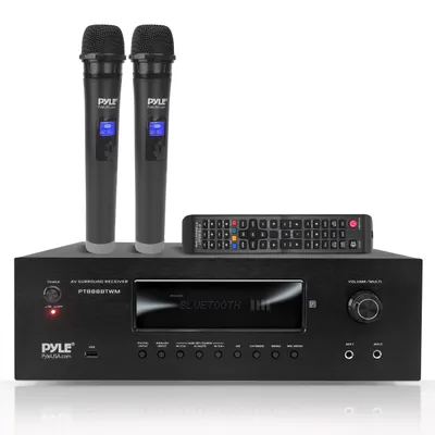 Image de Amplificateur pour karaoké - Amplificateur audio - Récepteur Bluetooth - Amplificateur home cinéma - Système stéréo 5.2 canaux