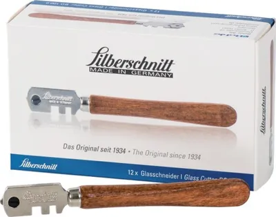 A product box for a glass cutter, with a product image on the front.