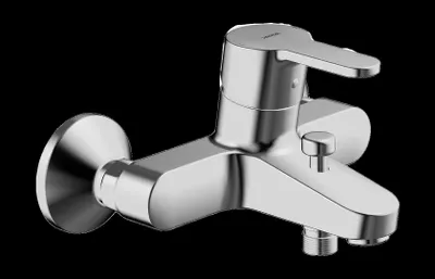 Immagine prodotto di HANSA HANSAPRIMO Mitigeur de bain et douche, avec dispositif de sécurité, saillie : 155mm, 49442103, 49442103
