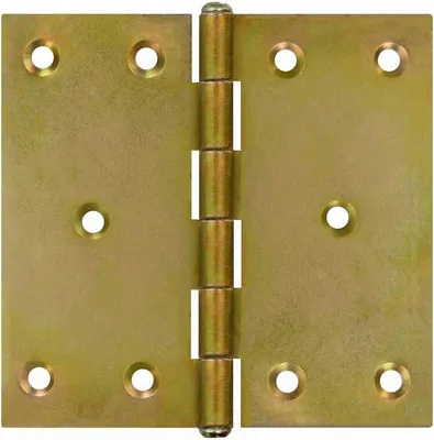 Produktbild von 20 Kantige Scharniere Türband Türscharniere 100 x 100 x 2,0 mm Gelb Verzinkt
