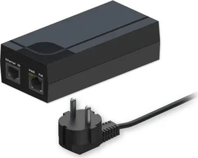 Zdjęcie produktu dla Teltonika PR322EU7, Gigabit Ethernet, 10/100/1000, Active PoE, IEEE 802.3af, Czarny, 52 V