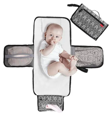 Productafbeelding van Solidchoice - Draagbare Baby Verzorgingsmat met Kussen
