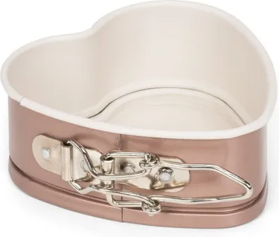 Produktbild von herzförmiger Mini 12 cm Stahl kupfer/beige
