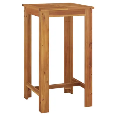 Image de vidaXL Table de bar de jardin 60x60x105 cm en bois massif d'acacia