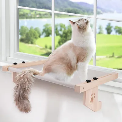 Immagine prodotto di Omgoods - Amaca regolabile per gatti con cuscino lavabile