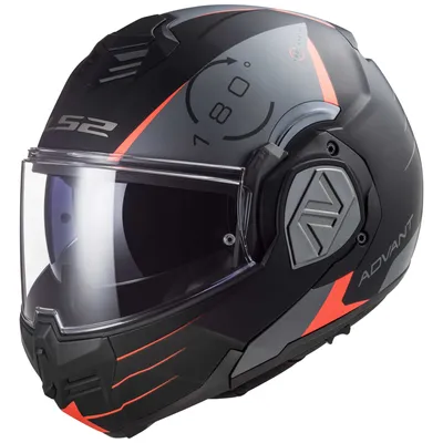 Produktbild von Klapphelm LS2 LS2 FF906 Advant Motorradhelm Motorrad Helm Matt Schwarz Titan L Sonnenblende 569063111L