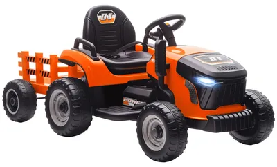 Produktbild von AIYAPLAY Elektrischer Kinder Traktor 3-Gang mit Anhänger, 2 Motor, für 3-8 Jahre