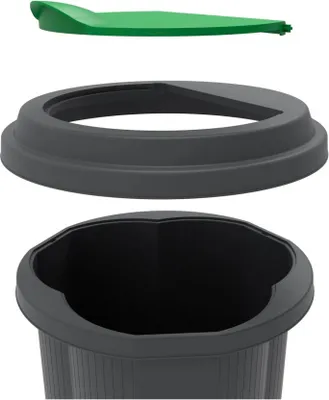 Image de Exacompta PoubelleTri Bin EcoBlack Noir 44214D