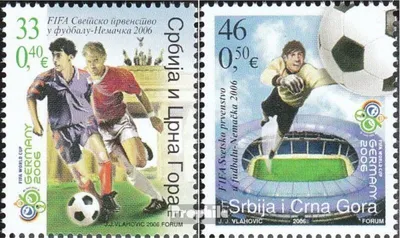 Produktbild von Briefmarken Jugoslawien 2006 Mi 3325-3326 (kompl.Ausg.) postfrisch Fußball WM06 Deutschland