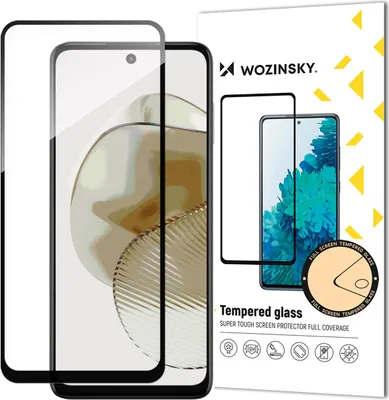Zdjęcie produktu dla Wytrzymałe Szkło Hartowane Do Motorola G73 Na Cały Ekran Z Ramką Full Glue Czarne