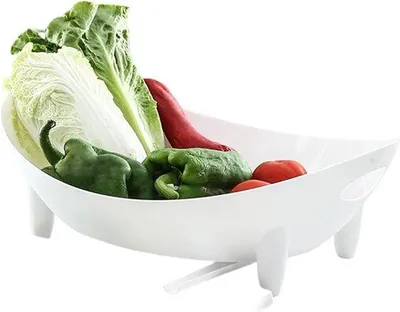 Produktbild von Abtropfgestell Silikon - Besteckhalter mit Abtropfplatte - Küchenorganisation - 14 x 28 x 14 cm