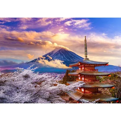 Produktbild von ENJOY Puzzle Berg Fuji im Frühling, Japan 1000 Teile