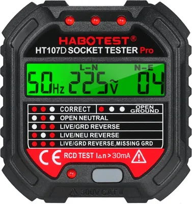 Obrázek produktu pro Habotest HT107D tester zásuvek Kontakt