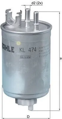 Immagine prodotto di Filtro carburante KNECHT KL 474