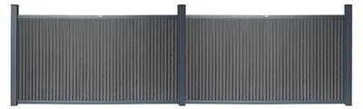 Produktbild von HOME DELUXE WPC Sichtschutzzaun CALLADO PREMIUM 2 x Element + 3 x Pfosten - Höhe: 115 cm | Zaun, Gartenzaun, Sichtschutz, Zaunelemente