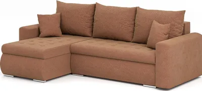 Produktbild von Ecksofa Luis L - Eckcouch L-Form, Sofa Couch, mit Schlaffunktion, Bettkasten, Kissen und Steppung, Polstermöbel, LINKS, Storm 54