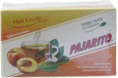 Produktbild von Pajarito Cocido Peach Yerba Mate 20x3g
