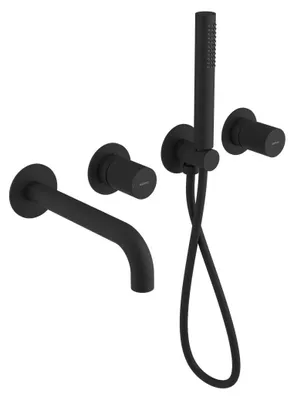Produktbild von Sapho ULTRATAP Unterputz-Wannenarmatur, Set, Schwarz matt