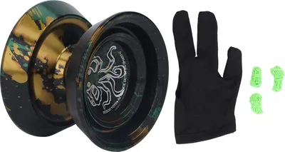 Produktbild von Yoyo Ball Legierungsprofi nicht reagierend Spielzeug mit Ersatzstaaten für Jungen schwarzes Gold
