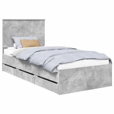 Immagine prodotto di Struttura del letto con cassetto Grigio cemento 90 x 200 cm