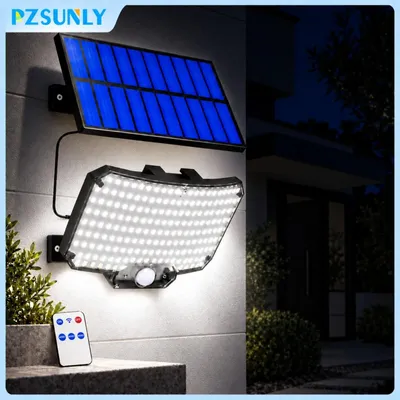Produktbild von Solar-LED-Außenstrahler mit Bewegungsmelder, 234 LEDs, 1500 mAh, IP65, Fernbedienung