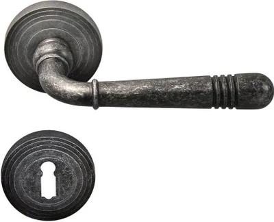 Produktbild von Türbeschlag 1663 Helena R BB Antik Grau Türdrücker Türklinke Türgriffe