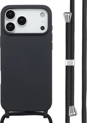 Produktbild von imoshion SilikonHülle mit Band iPhone 17 Pro Max - Schwarz