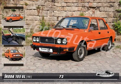 Obrázok produktu pre Pohľadnica č. 72 - ŠKODA 105 GL (1981)