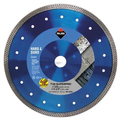 Image de Disque tva 125 superpro Disque diamant pour matériaux durs TURBO VIPER - RUBI  - 31933
