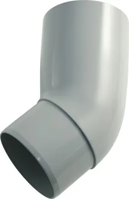 Produktbild von Marley Fallrohrbogen Kunststoff rund 45° Fenstergrau RAL 7040 NW 125 mm