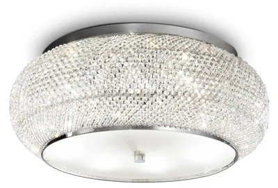 Image de Ideal Lux plafonnier Pasha Pl14 chrome