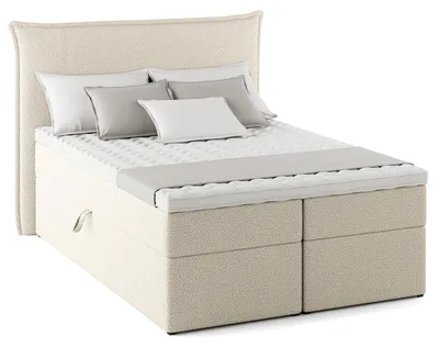 Produktbild von home24 Boxbett mit Stauraum - Bouclé