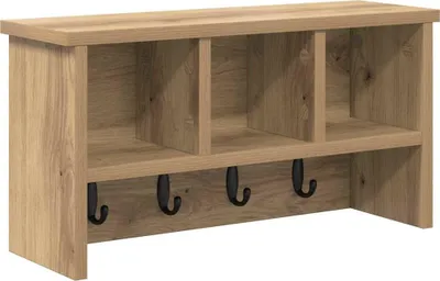 Obrázek produktu pro vidaXL Nástěnný noční stolek Artisan – dub 50 x 16 x 26 cm