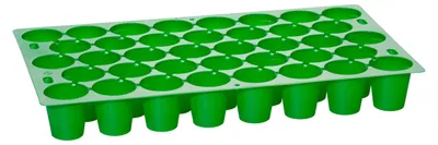 Image de Romberg Multitopf Platte (38 Pflanztöpfe mit Bodenlöcher, Anzuchtplatte grün)