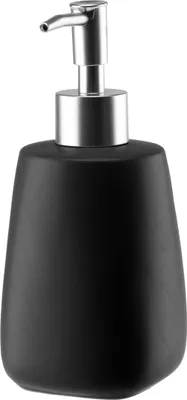 Produktbild von Keramik-Seifenspender PASTELLO schwarz matt 400 ml