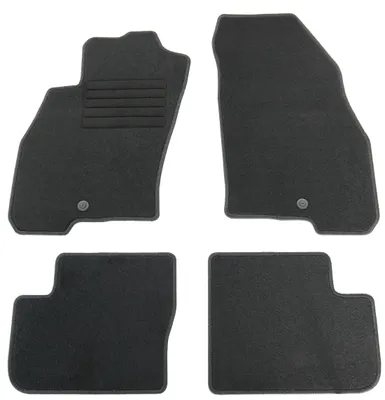Fußmatten-Set für Fiat Grande Punto 199, 10/2005-09/2009, 4-teilig, Schwarz